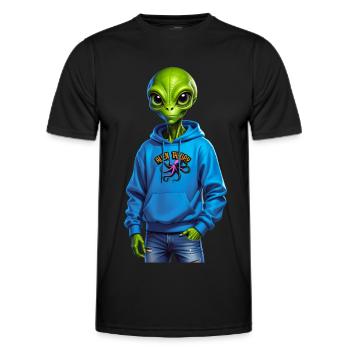 Alien - T-shirt sport Homme - noir - Devant - AI Model Male 178 dark (178cm)