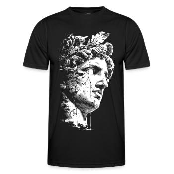 Ancient Greek Statue - Classical Art - Men's Functional T-Shirt - black - Front - AI Model Male 178 dark (178cm)
