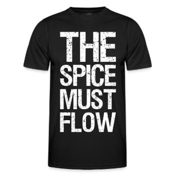 the spice must flow - Men's Functional T-Shirt - black - Front - AI Model Male 178 dark (178cm)
