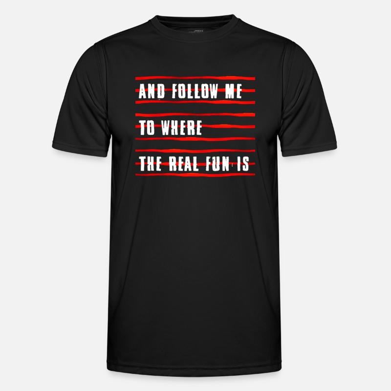 -D- - Männer Funktions-T-Shirt - Schwarz