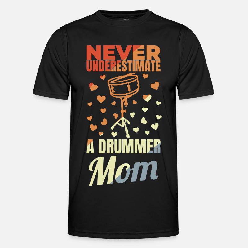 Trommlerin Mutter Männer Funktions-T-Shirt