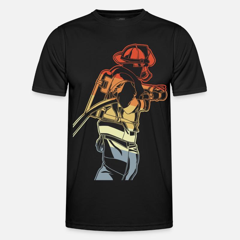 Feuerwehrmann Männer Funktions-T-Shirt