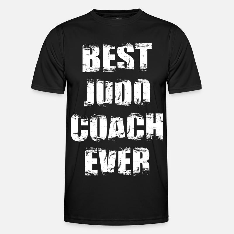 Bester Judo Trainer aller Zeiten - Männer Funktions-T-Shirt - Schwarz