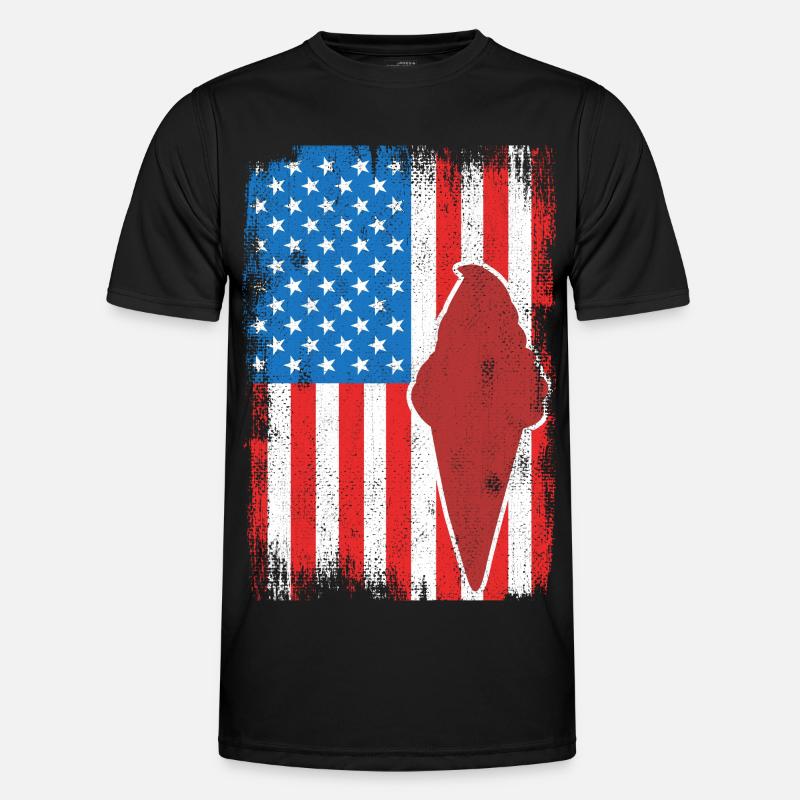 Eiscreme 4. Juli USA Männer Funktions-T-Shirt