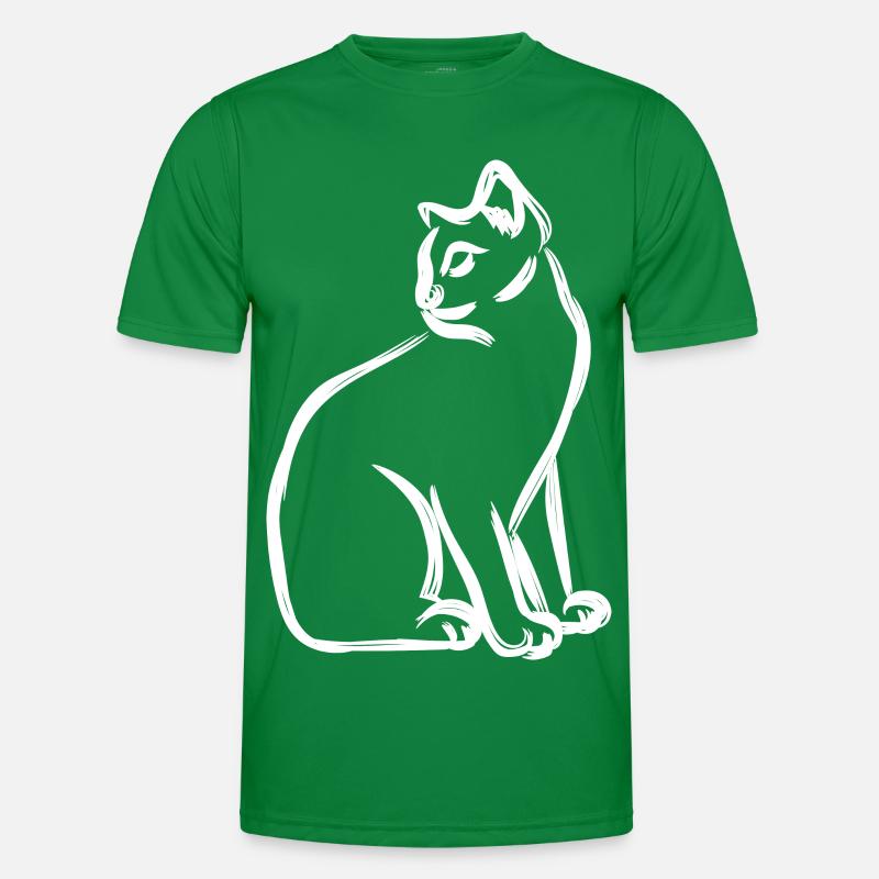 Dessin de chat T-shirt sport Homme