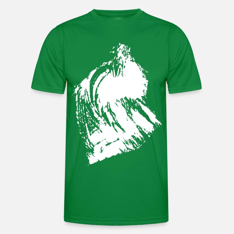 Mural Mountains Männer Funktions-T-Shirt