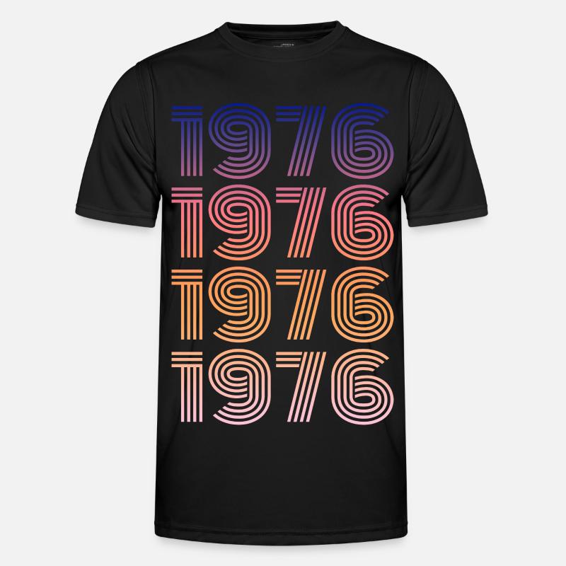 Vintage 1976 Männer Funktions-T-Shirt