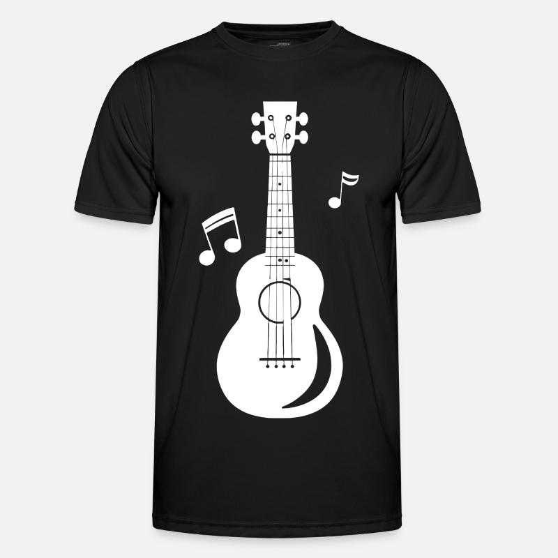 Ukulele Graphics - Men's Functional T-Shirt - black