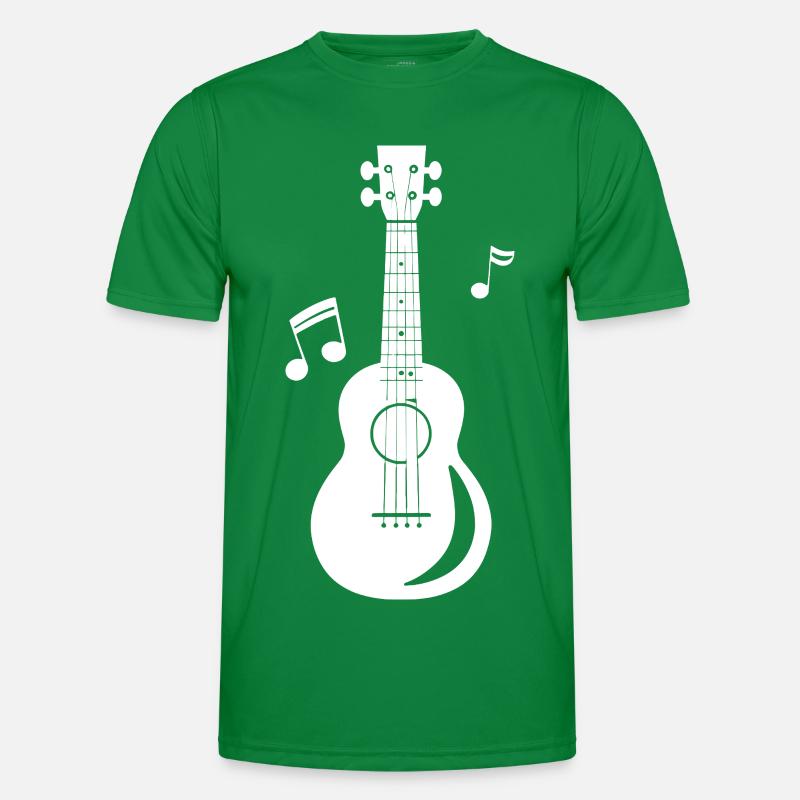 Ukulele Grafik Männer Funktions-T-Shirt