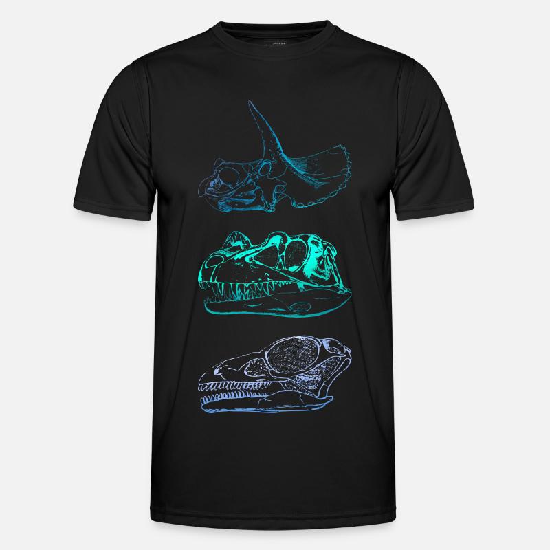 Dinosaurier-Schädel Männer Funktions-T-Shirt