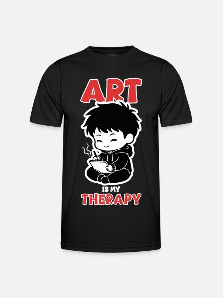 Professional Cloud Tester Manga Zen - Men's Functional T-Shirt - black