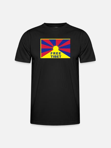 Free Tibet - Men's Functional T-Shirt - black