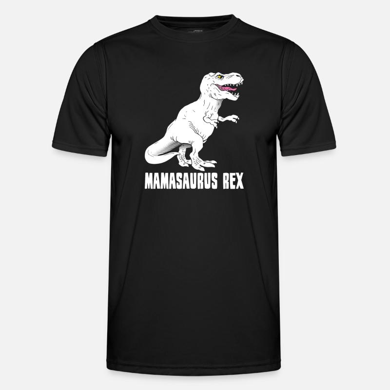 Mutter Dinosaurier - Mamasaurus Rex - Lustig - Männer Funktions-T-Shirt - Schwarz