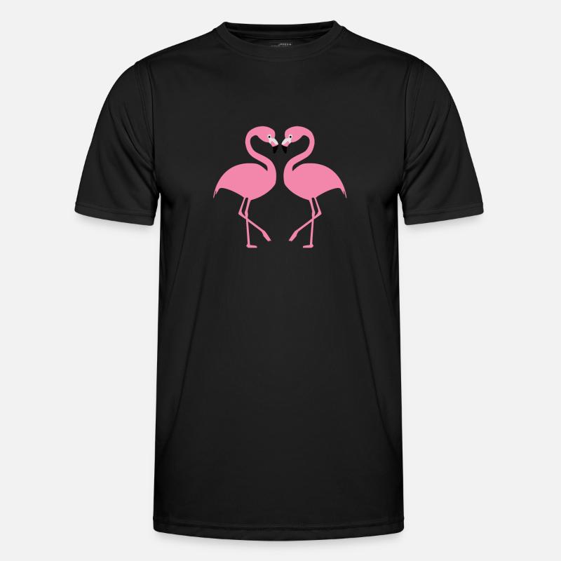 flamingos - Men's Functional T-Shirt - black