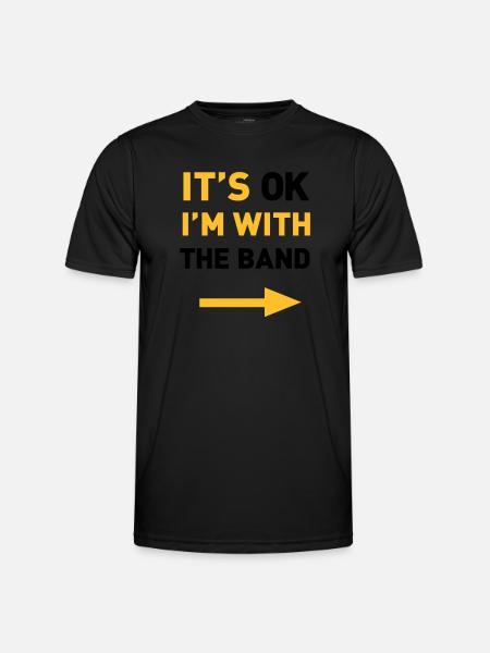 Im with the Band - Men's Functional T-Shirt - black