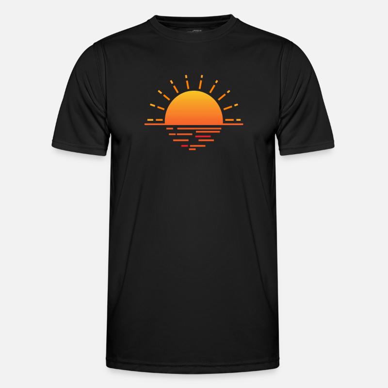 Coucher de soleil T-shirt sport Homme
