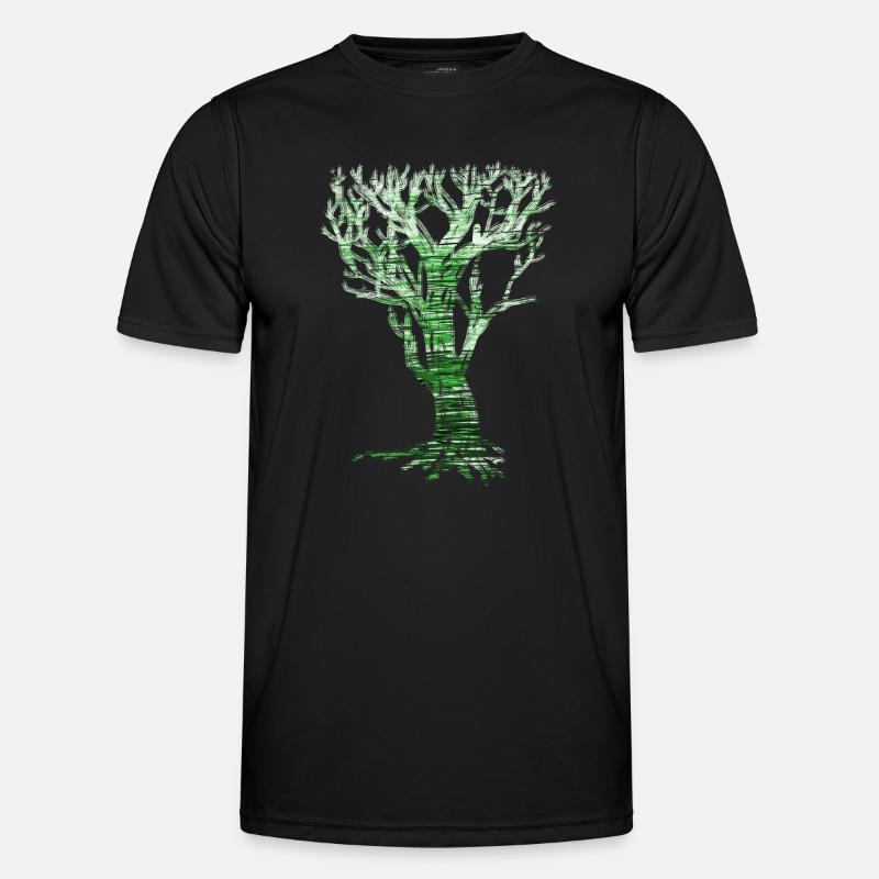 World Tree Nature Graphics - Men's Functional T-Shirt - black