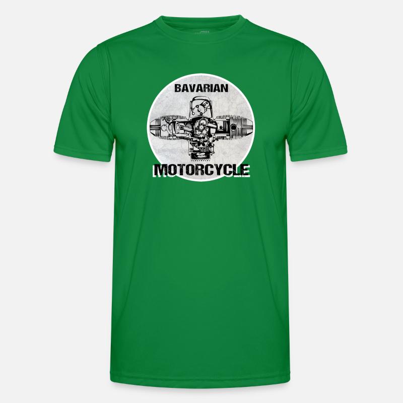 Bavarian Motorcycle Boxermotor Männer Funktions-T-Shirt