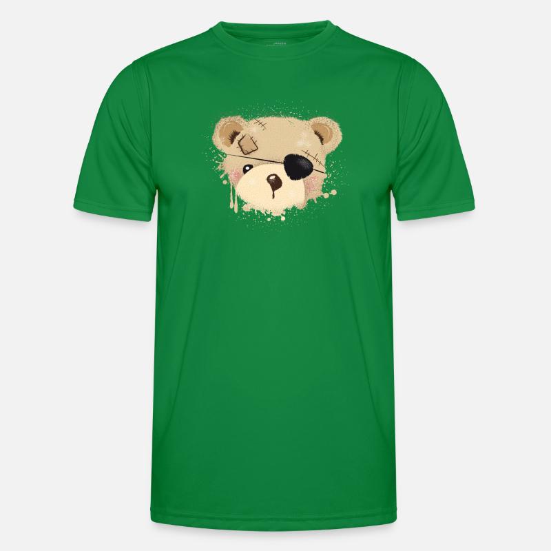 Nounours avec cache-œil T-shirt sport Homme