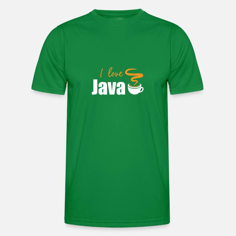 Ich liebe Java Männer Funktions-T-Shirt