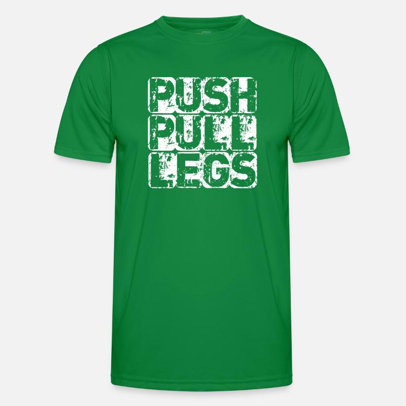 PUSH PULL LEGS Männer Funktions-T-Shirt