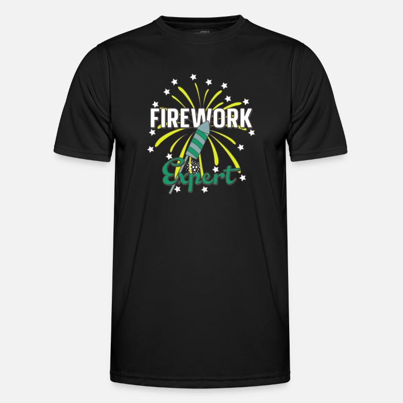 Firework Expert Männer Funktions-T-Shirt