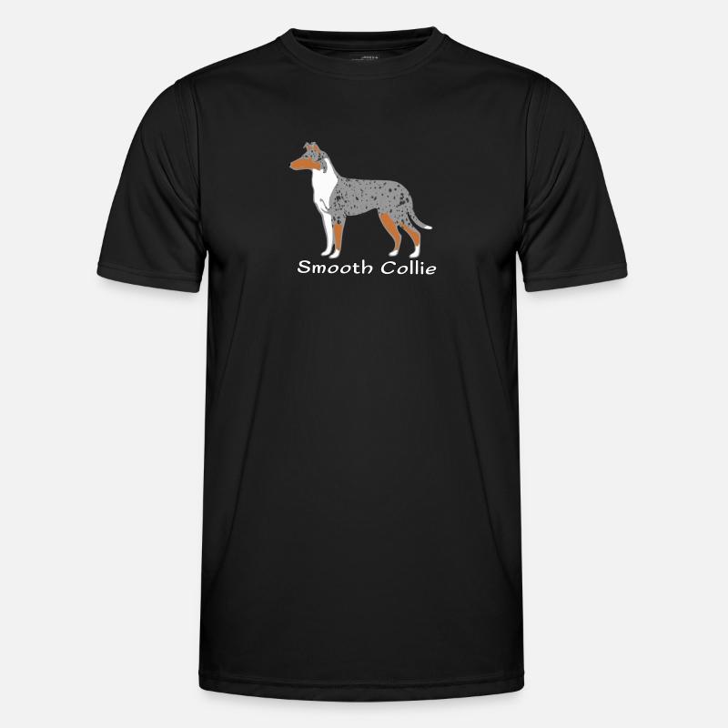 Smooth Collie blue-merle Männer Funktions-T-Shirt