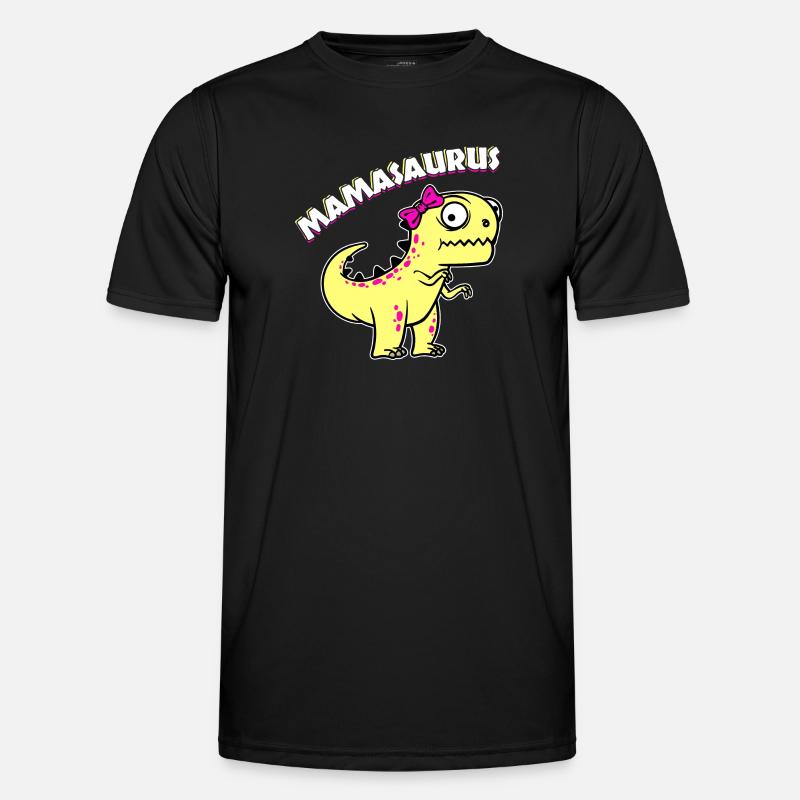 Mutter Supermama Beste Mutter Dinosaurier Lustig - Männer Funktions-T-Shirt - Schwarz