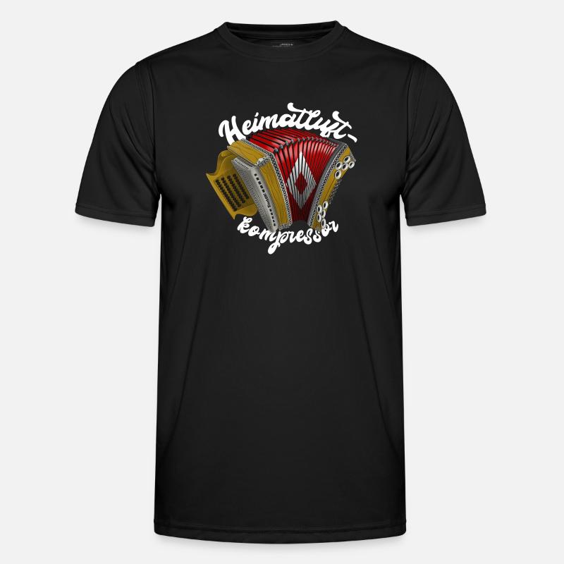 Heimatluftkompressor // hell | ZiachON! - Männer Funktions-T-Shirt - Schwarz