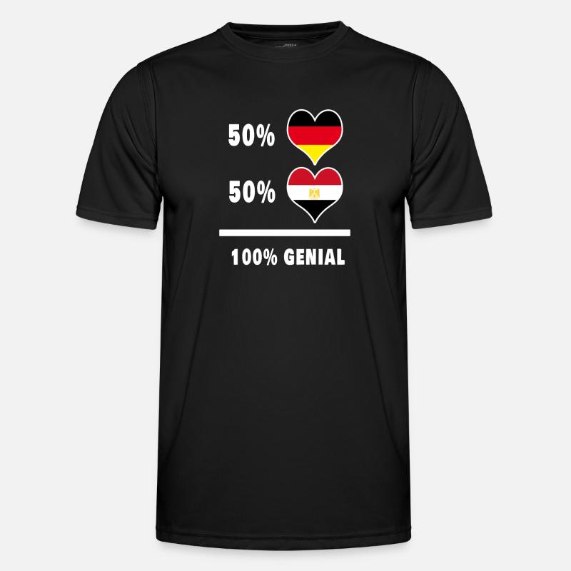 Germany and Egypt Awesome / Gift - Men's Functional T-Shirt - black