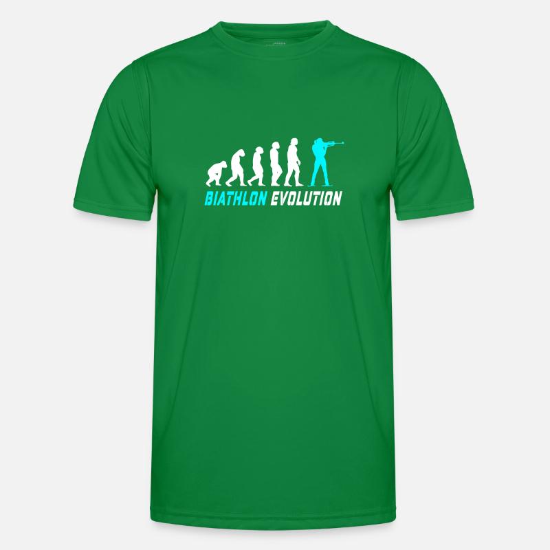 Evolution Biathlon Design / Geschenkidee Männer Funktions-T-Shirt