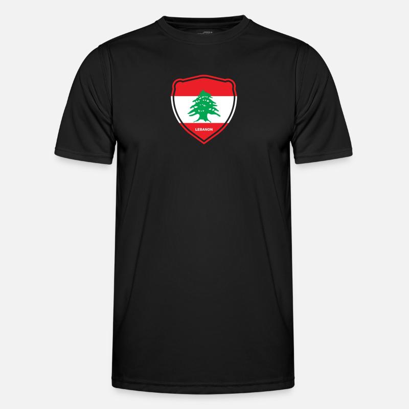 Libanon Beirut Libanese Libanesin Libanesisch LBN - Männer Funktions-T-Shirt - Schwarz