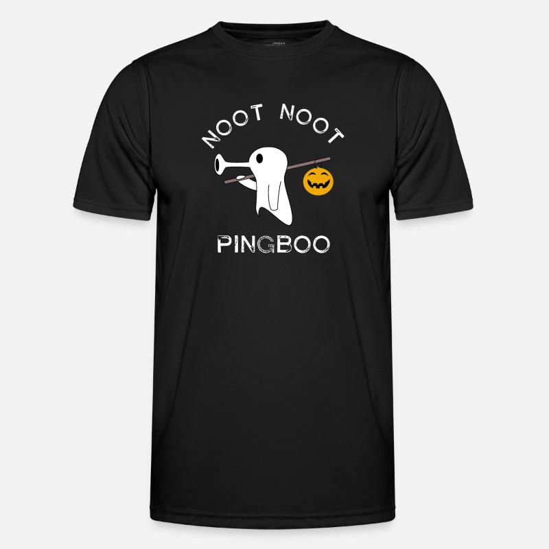 Noot Noot Pingboo A Penguin Dressed As A Ghost - Men's Functional T-Shirt - black
