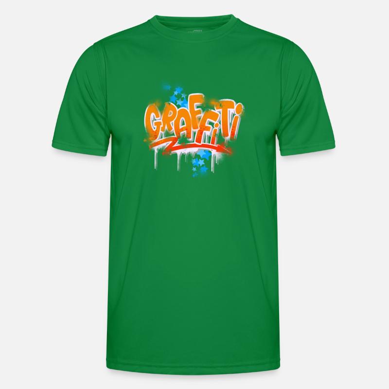 Graffiti Männer Funktions-T-Shirt