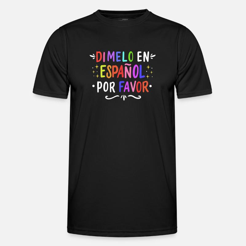 Spanish Spanish Teacher Language - Men's Functional T-Shirt - black
