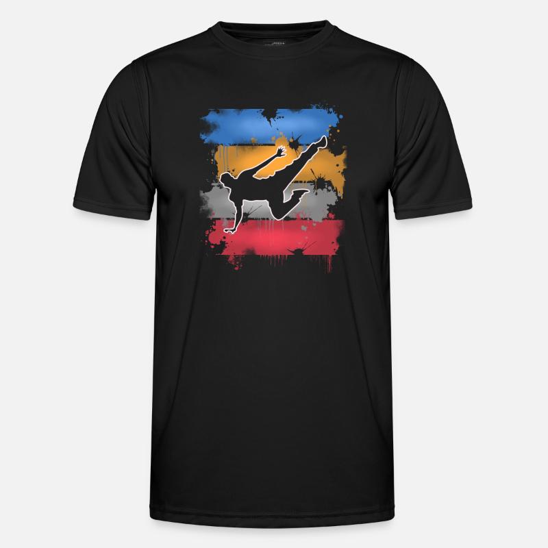 Breakdance Männer Funktions-T-Shirt