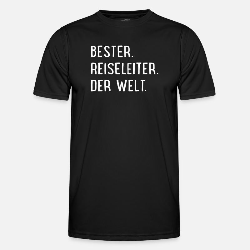 bester reiseleiter - Männer Funktions-T-Shirt - Schwarz
