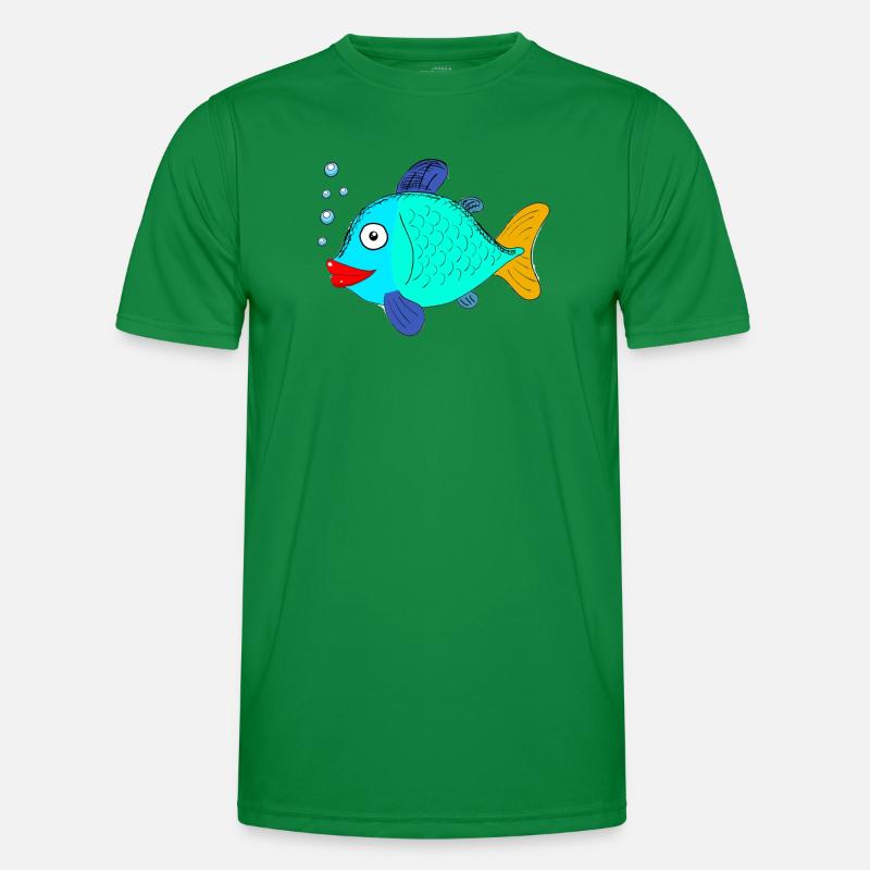 fish with blubber bubbles Men's Functional T-Shirt