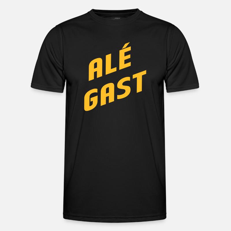 Alé Gast - Antwerp dialect - Men's Functional T-Shirt - black