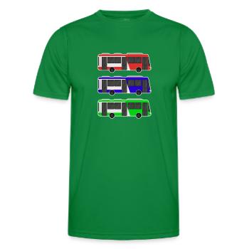 Bus - Männer Funktions-T-Shirt - Kelly Green - Vorne - AI Model Male 178 dark (178cm)