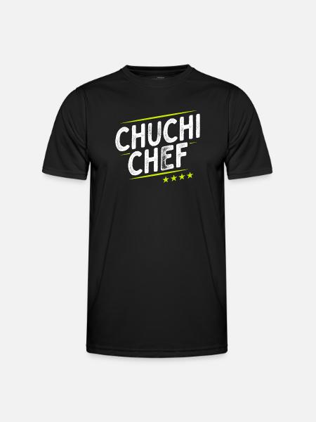 Küchenchef - Chuchi Chef - Schweizerdeutsch - Männer Funktions-T-Shirt - Schwarz