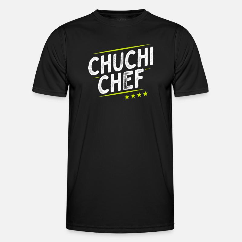 Küchenchef - Chuchi Chef - Schweizerdeutsch - Männer Funktions-T-Shirt - Schwarz