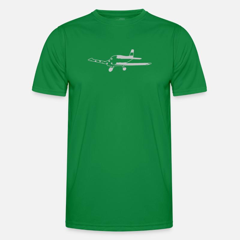 Flugzeug Pilot Luftfahrt Männer Funktions-T-Shirt