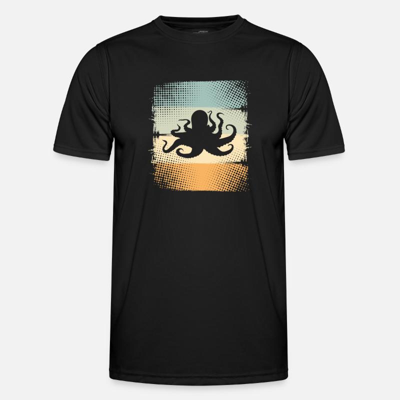 Octopus Octopus Octopus Octopus - Men's Functional T-Shirt - black