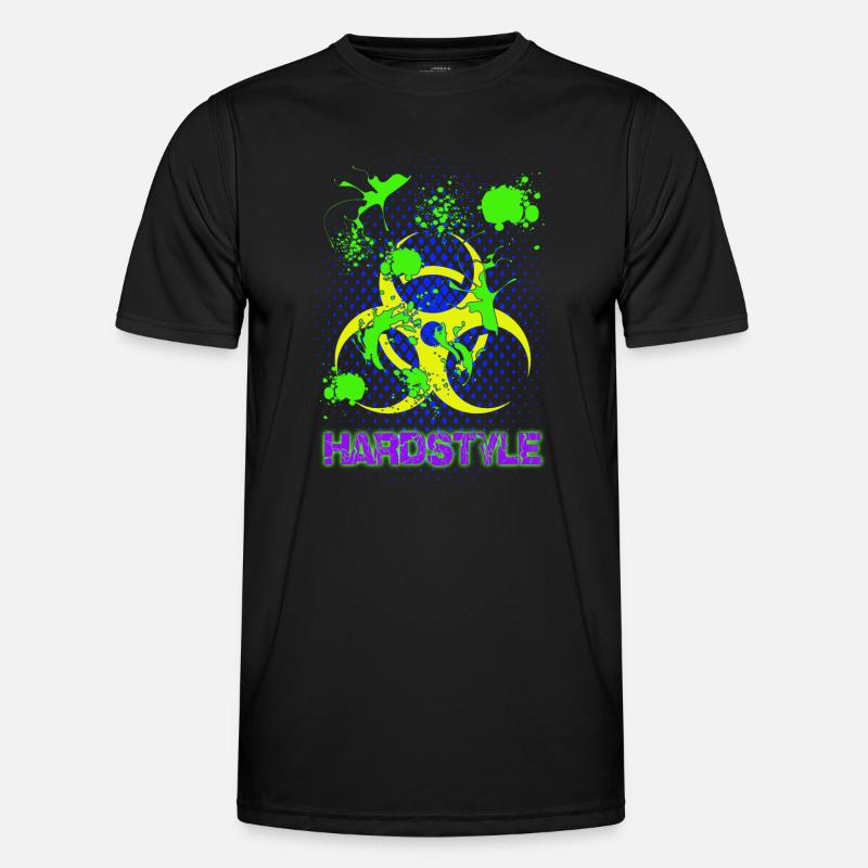 Splash Hardstyle Techno Trance House - Männer Funktions-T-Shirt - Schwarz