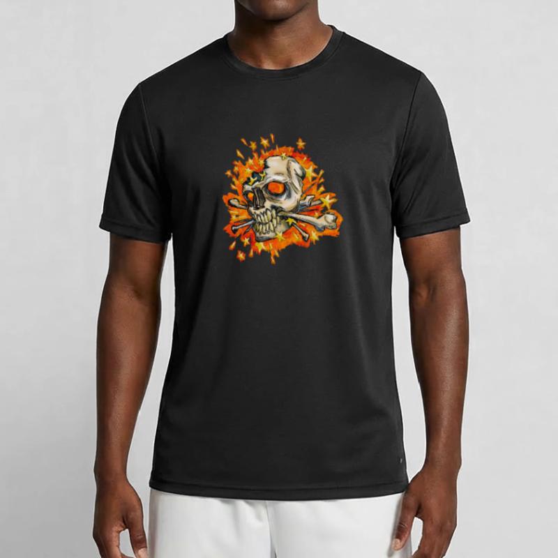 exploding skull Men's Functional T-Shirt