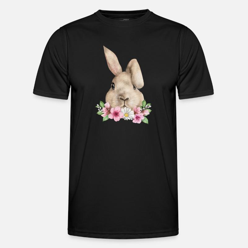 Rabbit Floppy Ear Easter Rabbit Mom Men's Functional T-Shirt