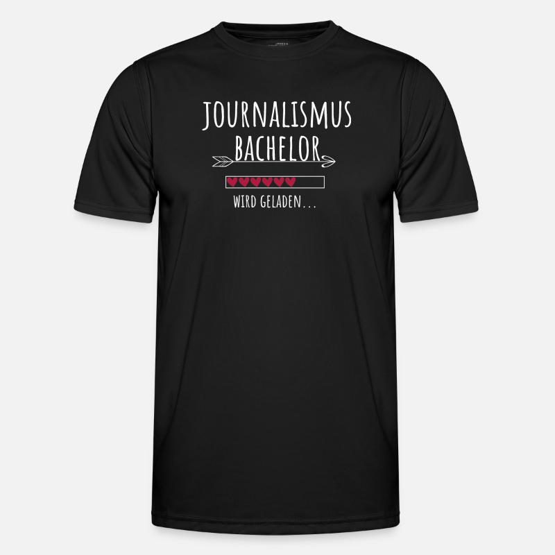 Journalismus Bachelor Studium Studentin Geschenk - Männer Funktions-T-Shirt - Schwarz