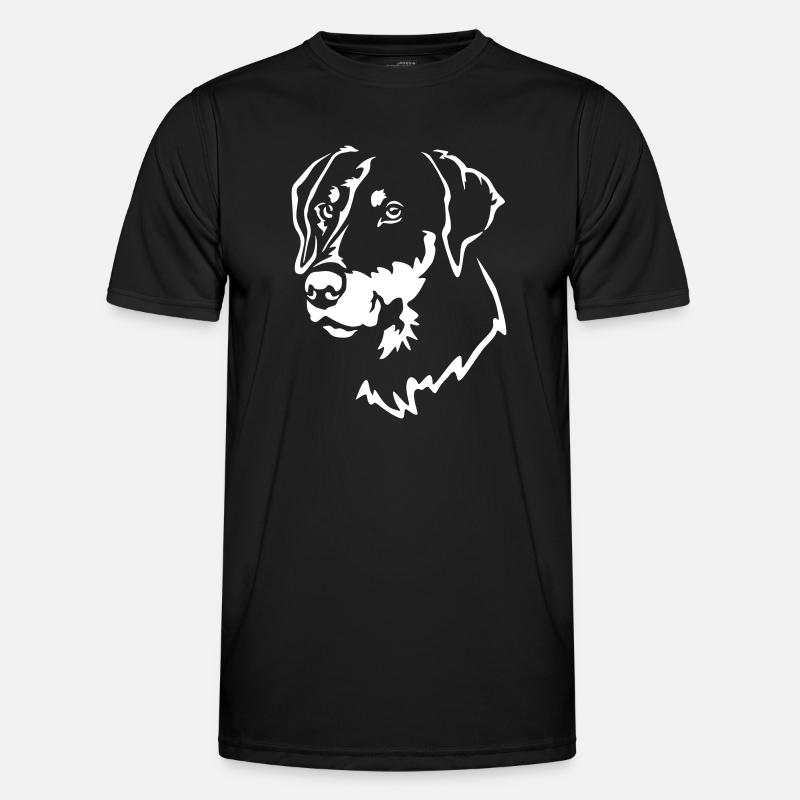 Doberman Head "Black Edition" - Men's Functional T-Shirt - black
