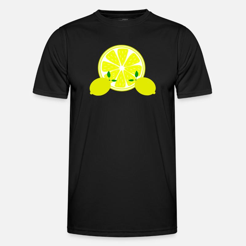 Zitrone Limone Limette Männer Funktions-T-Shirt